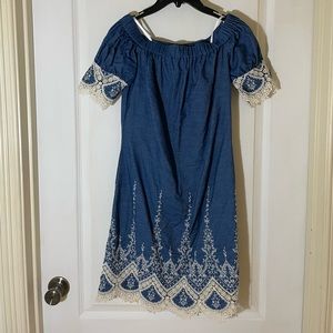 Handmade dress by personal seamstress!!! Size small, off the shoulder dress